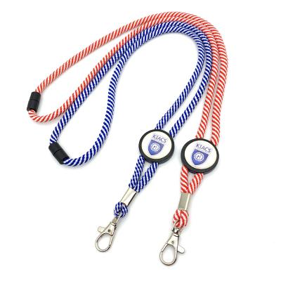 Round lanyard with domed slider