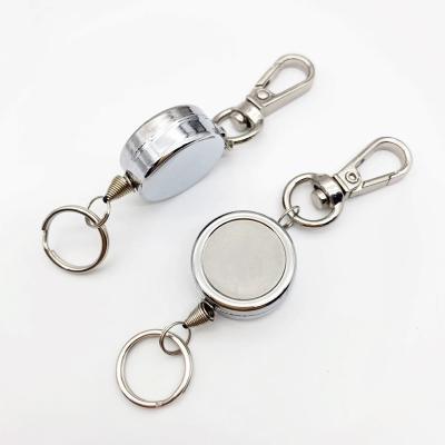 Metal badge reel with metal hook